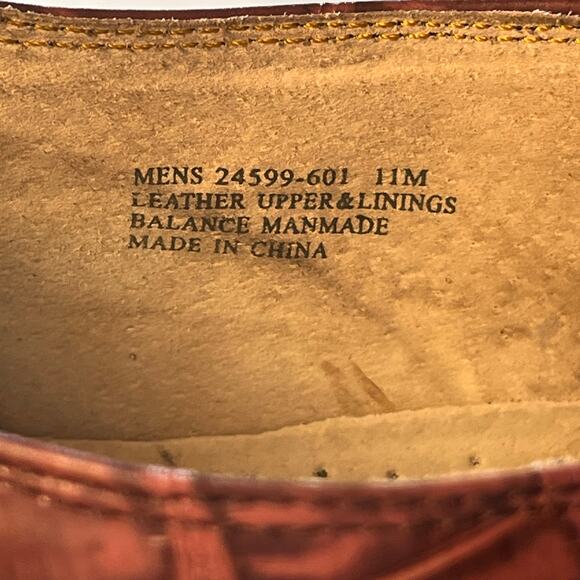 Stacy Adams Croc Embossed Slip On Mens Dress Shoes Size 11 brown Leather Loafers - Picture 14 of 14